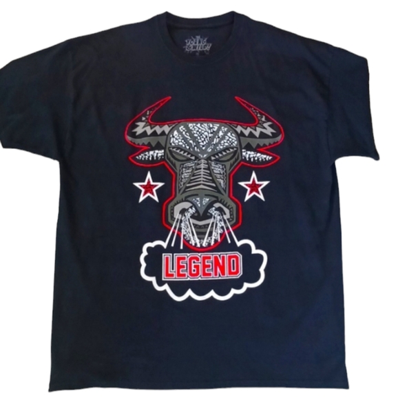 The Young & Wild! Chicago Bulls Legend T-Shirt, 2XL, Black. - Picture 1 of 4